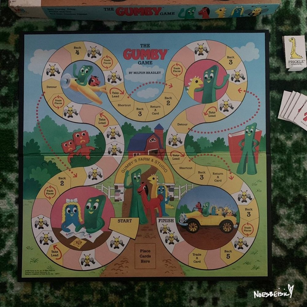 🚫SOLD•E✝️SY🚫 Rare Vintage 80s The Gumby Game - Picture 3 of 10